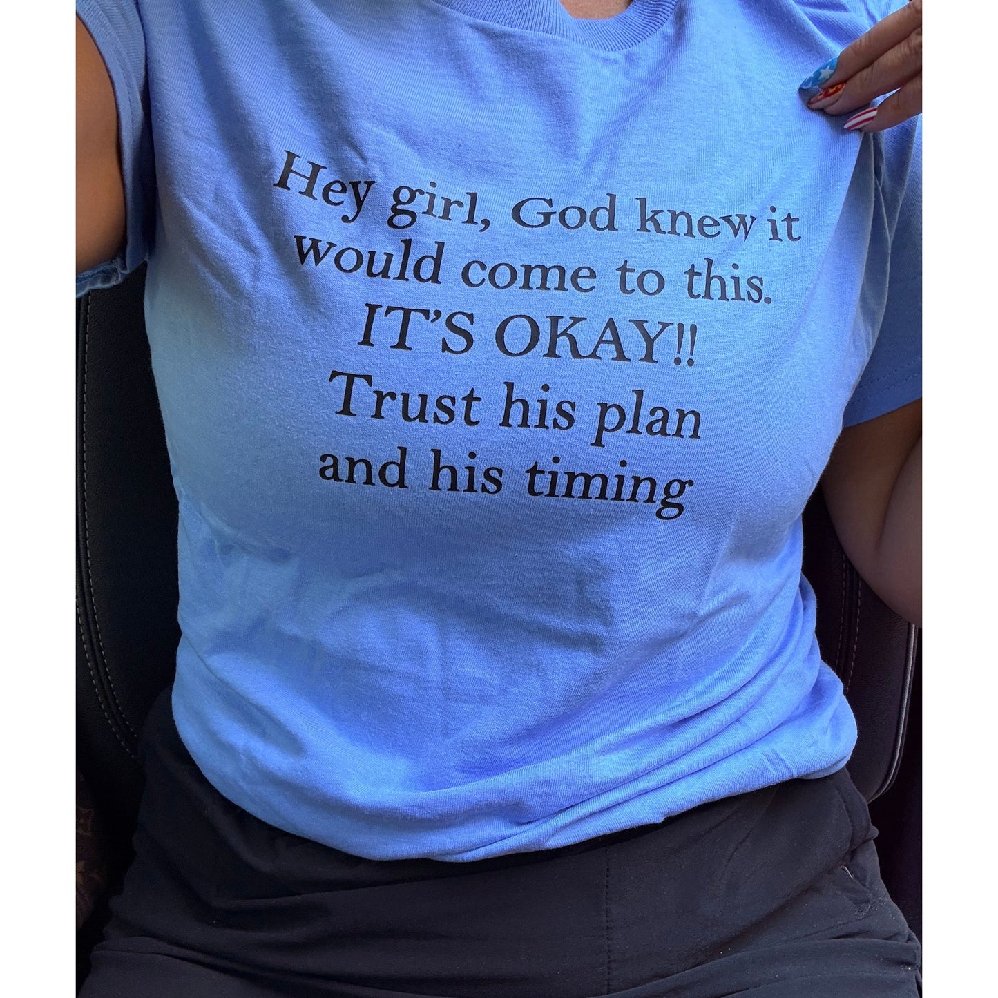 Hey girl his timing Christian tee tank tee or sweatshirt