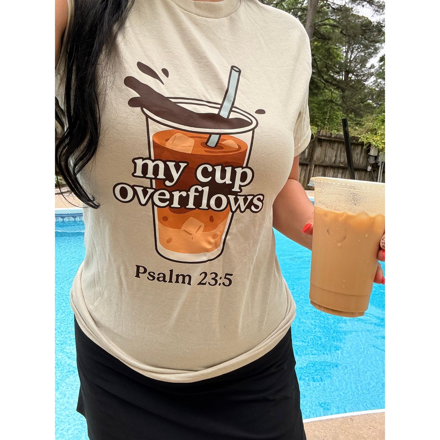 My Cup overflows Christian tank, tee or sweatshirt