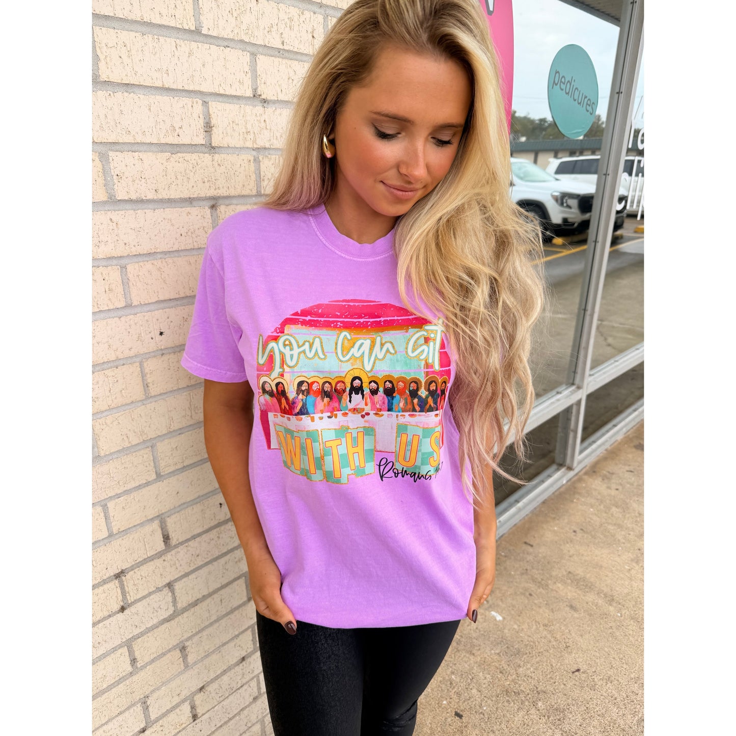 You can sit with us Christian tee or sweatshirt
