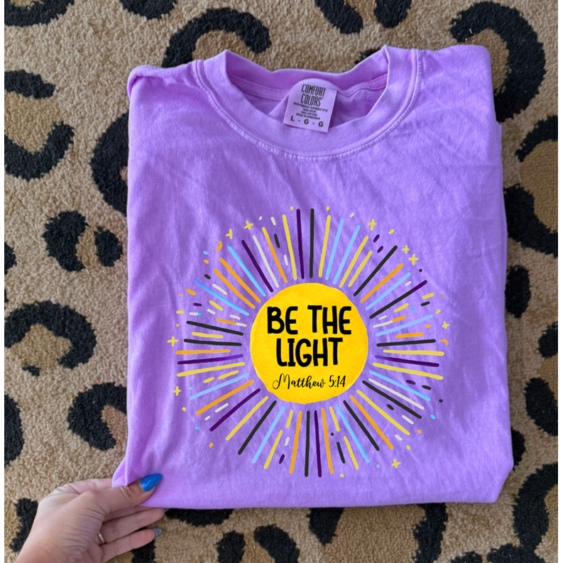 Be the light Christian tee or sweatshirt