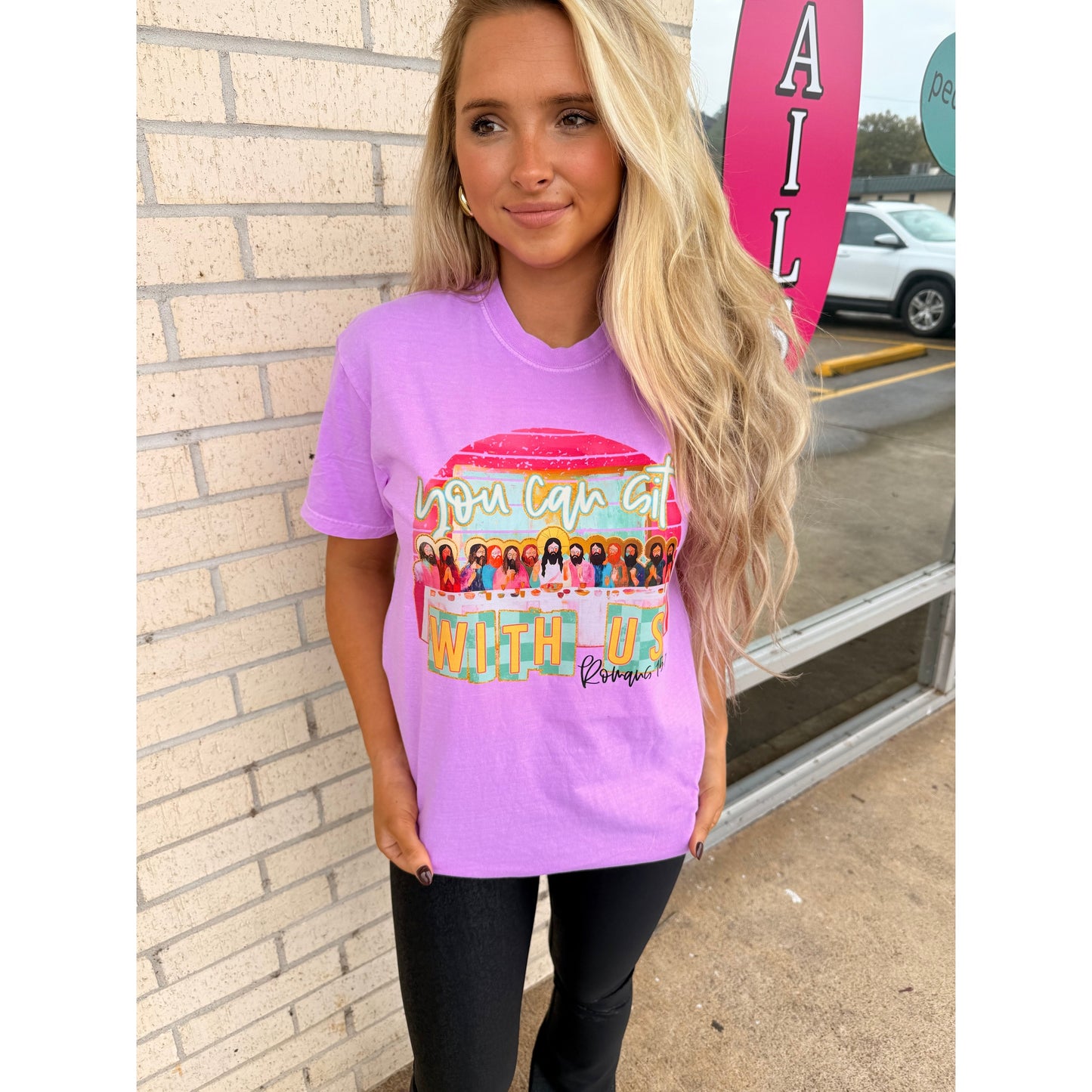 You can sit with us Christian tee or sweatshirt