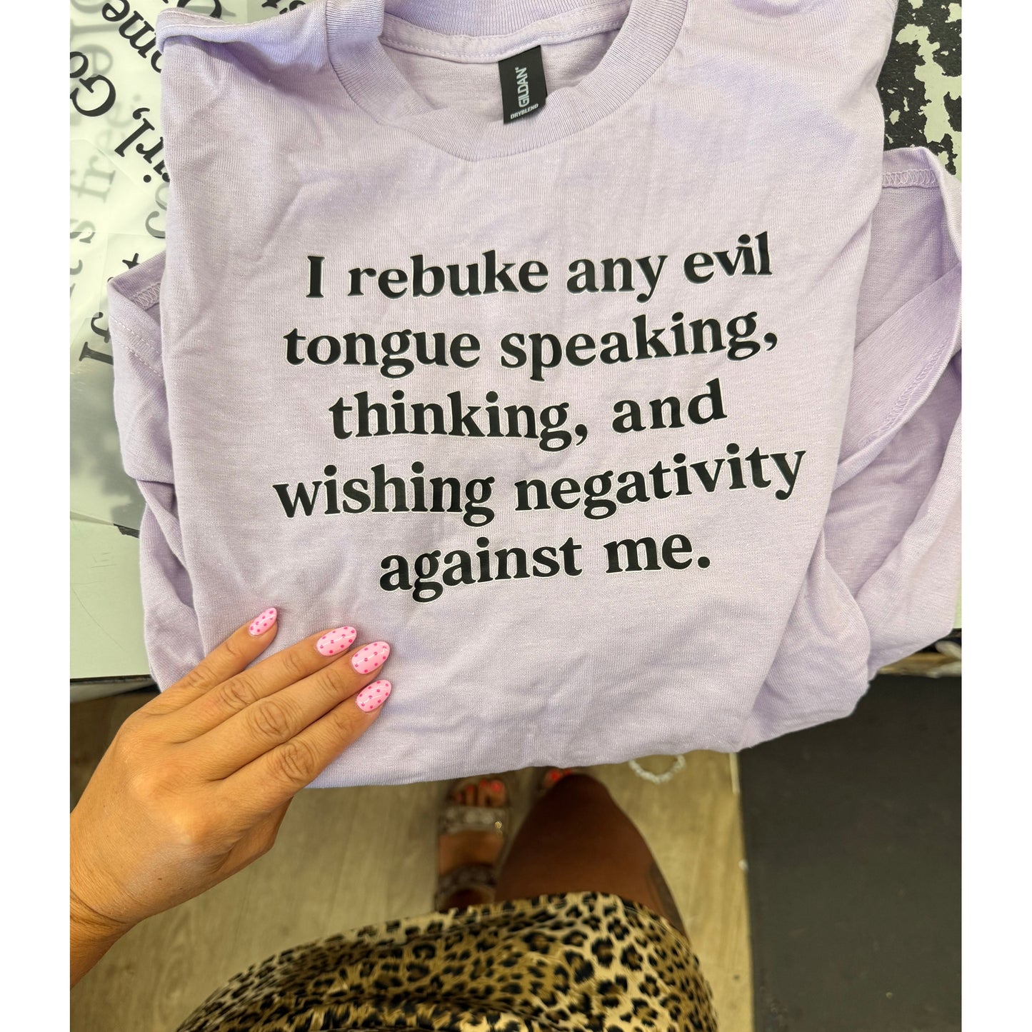 I rebuke any evil -Christian tee or sweatshirt (kid or adult)