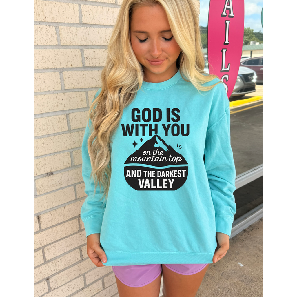God is with you Christian tee or sweatshirt