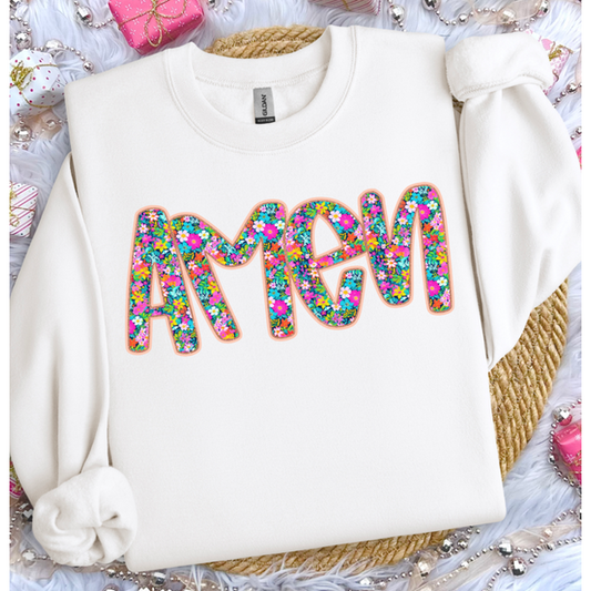 Amen floral Tee or sweatshirt