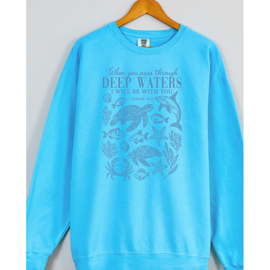 Deep waters ocean Christian Tee or Sweatshirt