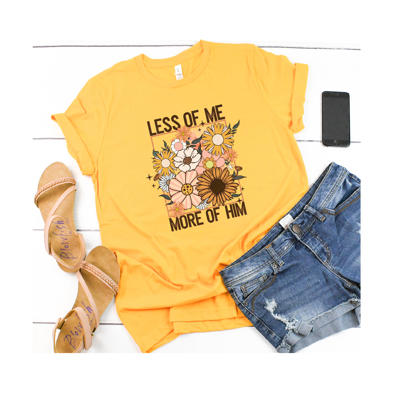 Less of Me More of Him Christian tee or Sweatshirt