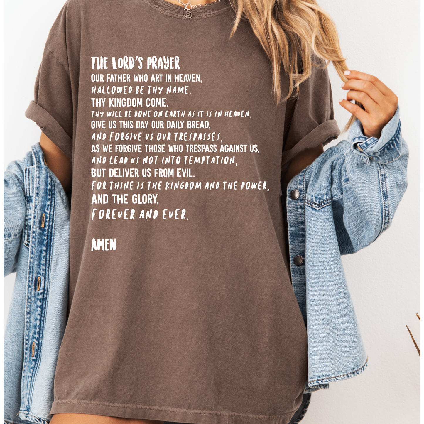 The Lord's Prayer Christian Tee or Sweatshirt
